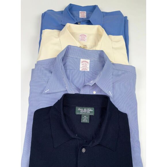 Brooks Brothers Madison Button Down Shirt 19-36+Merino Wool Sweater XXL Lot of 4 - Picture 3 of 13
